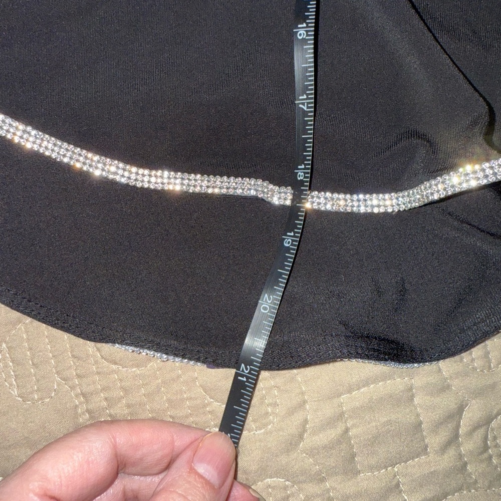 MSK Black Dress with Silver Accents - Picture 7 of 8